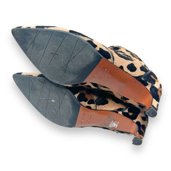Aquatalia Marilisa Weatherproof Genuine Calf Hair Bootie Leopard Women’s Size 8 - Picture 8 of 10
